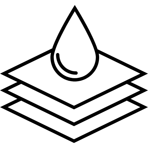 black fluidproof icon