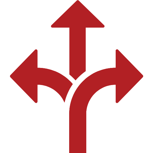 red flexible icon