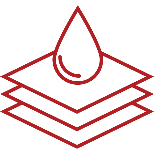red fluidproof icon